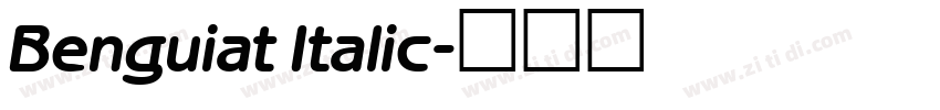 Benguiat Italic字体转换